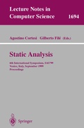 Cover: Static Analysis - Springer