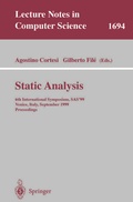 Cover: Static Analysis - Springer