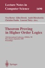 Cover: Theorem Proving in Higher Order Logics - Springer
