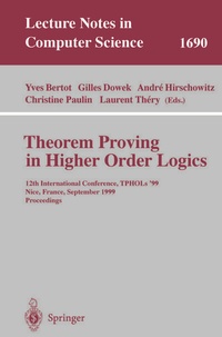 Enlarge image Cover: Theorem Proving in Higher Order Logics - Springer