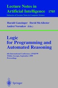 Cover: Logic Programming and Automated Reasoning - Springer