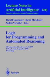Enlarge image Cover: Logic Programming and Automated Reasoning - Springer