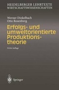 Cover: Erfolgs- und umweltorientierte Produktionstheorie - Springer