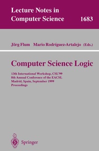 Enlarge image Cover: Computer Science Logic - Springer