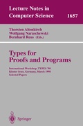 Cover: Types for Proofs and Programs - Springer