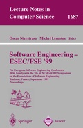 Cover: Software Engineering - ESEC/FSE '99 - Springer