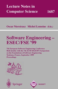 Enlarge image Cover: Software Engineering - ESEC/FSE '99 - Springer