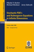 Cover: Stochastic PDE's and Kolmogorov Equations in Infinite Dimensions - Springer