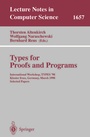 Cover: Types for Proofs and Programs - Springer