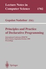 Cover: Principles and Practice of Declarative Programming - Springer