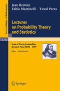 Cover: Lectures on Probability Theory and Statistics - Springer