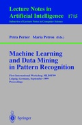 Cover: Machine Learning and Data Mining in Pattern Recognition - Springer