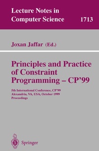 Enlarge image Cover: Principles and Practice of Constraint Programming - CP'99 - Springer