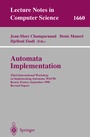 Cover: Automata Implementation - Springer