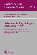 Cover: Advances in Cryptology - ASIACRYPT'99 - Springer