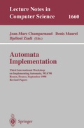 Cover: Automata Implementation - Springer