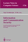 Cover: Information and Communication Security - Springer