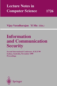 Enlarge image Cover: Information and Communication Security - Springer