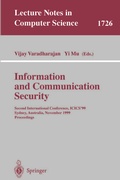 Cover: Information and Communication Security - Springer