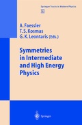 Cover: Symmetries in Intermediate and High Energy Physics - Springer