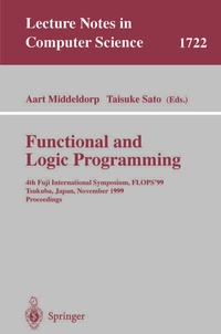 Enlarge image Cover: Functional and Logic Programming - Springer