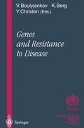 Cover: Genes and Resistance to Disease - Springer