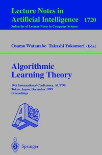 Enlarge image Cover: Algorithmic Learning Theory - Springer