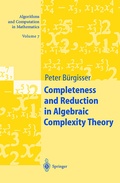 Cover: Completeness and Reduction in Algebraic Complexity Theory - Springer