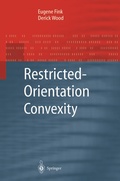 Cover: Restricted-Orientation Convexity - Springer