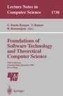 Cover: Foundations of Software Technology and Theoretical Computer Science - Springer