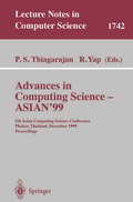 Cover: Advances in Computing Science - ASIAN'99 - Springer
