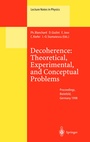 Cover: Decoherence: Theoretical, Experimental, and Conceptual Problems - Springer