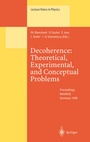 Cover: Decoherence: Theoretical, Experimental, and Conceptual Problems - Springer