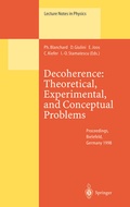 Cover: Decoherence: Theoretical, Experimental, and Conceptual Problems - Springer