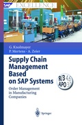 Cover: Supply Chain Management Based on SAP Systems - Springer