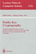 Cover: Public Key Cryptography - Springer