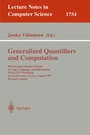 Cover: Generalized Quantifiers and Computation - Springer