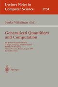 Cover: Generalized Quantifiers and Computation - Springer