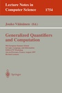Cover: Generalized Quantifiers and Computation - Springer