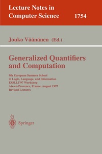Enlarge image Cover: Generalized Quantifiers and Computation - Springer