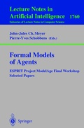 Cover: Formal Models of Agents - Springer