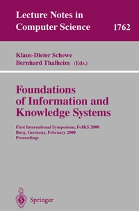 Abbildung von: Foundations of Information and Knowledge Systems - Springer