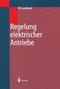 Cover: Regelung elektrischer Antriebe - Springer