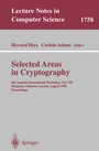 Cover: Selected Areas in Cryptography - Springer