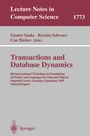Cover: Transactions and Database Dynamics - Springer