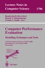 Cover: Computer Performance Evaluation. Modelling Techniques and Tools - Springer