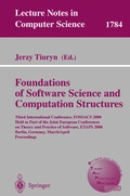 Cover: Foundation of Software Science and Computation Structures - Springer
