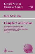 Cover: Compiler Construction - Springer