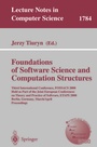 Cover: Foundation of Software Science and Computation Structures - Springer