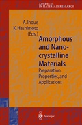 Cover: Amorphous and Nanocrystalline Materials - Springer